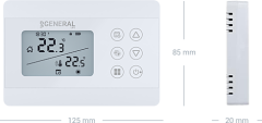 GENERAL HT 300S Programlanabilir Kablolu Oda Termostatı