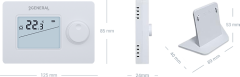 General HT250 SMART Wifi Kontrollü Kablosuz Oda Termostatı