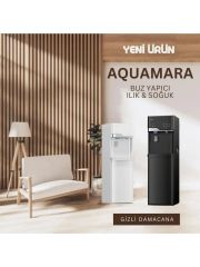 AQUAMARA Buz Makinalı Su Sebili Beyaz